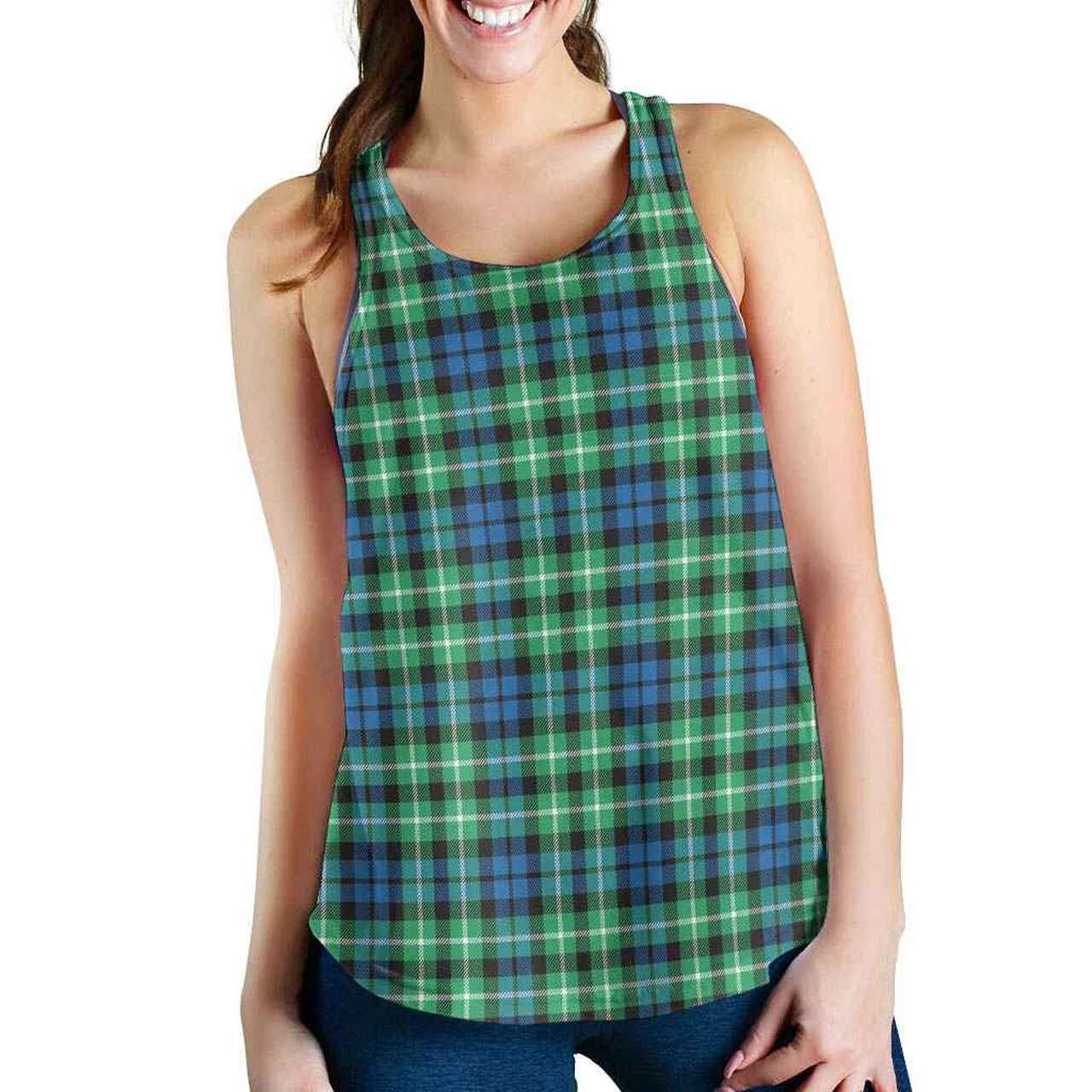 Graham of Montrose Ancient Tartan Plaid Women Racerback Tank