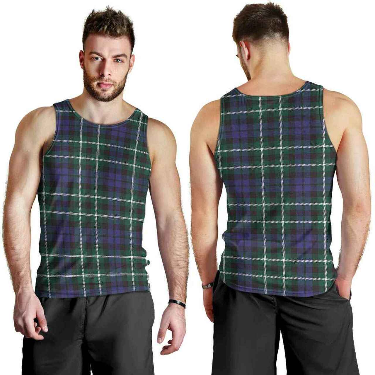 Graham of Montrose Modern Tartan Plaid Men Tank Top