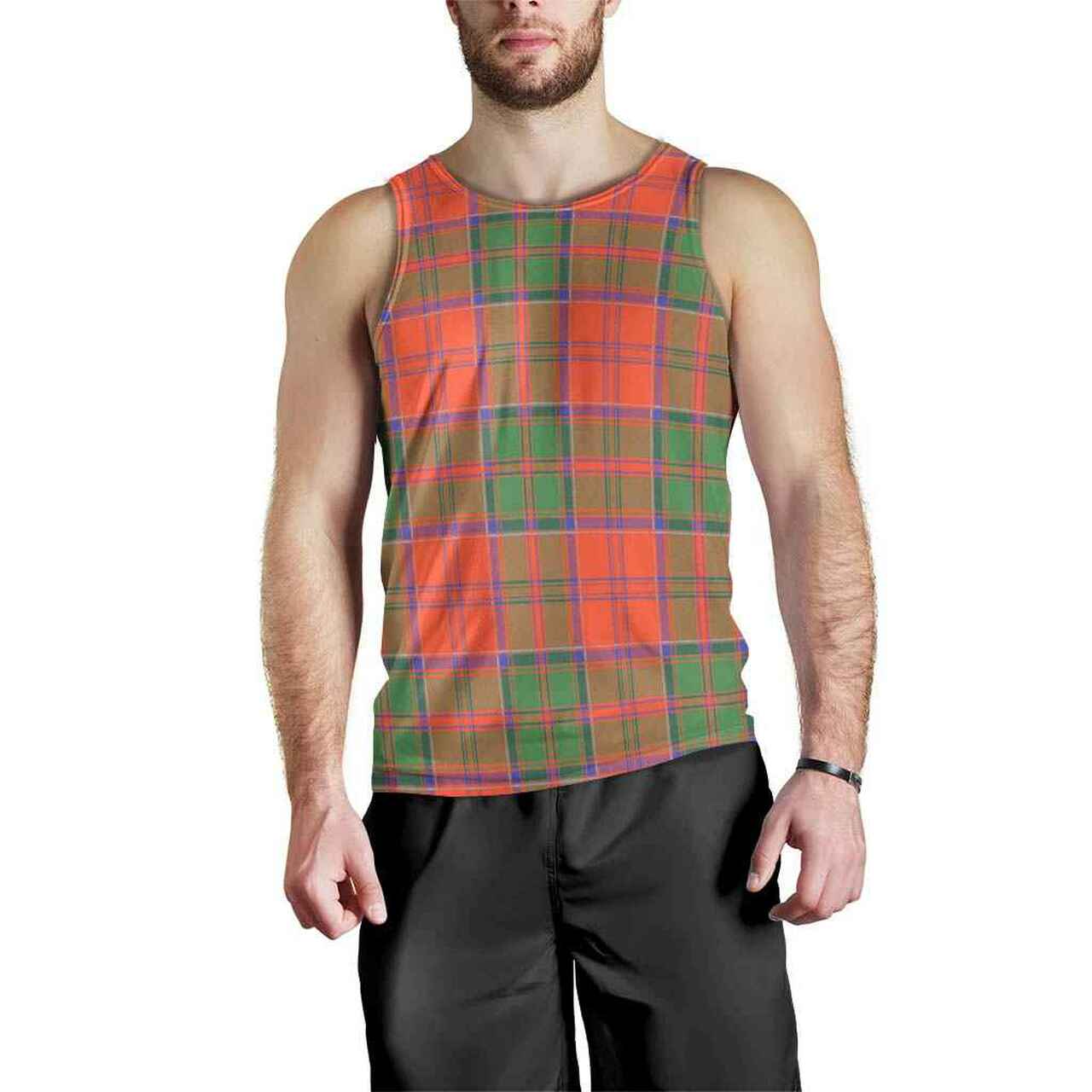 Grant Ancient Tartan Plaid Men Tank Top