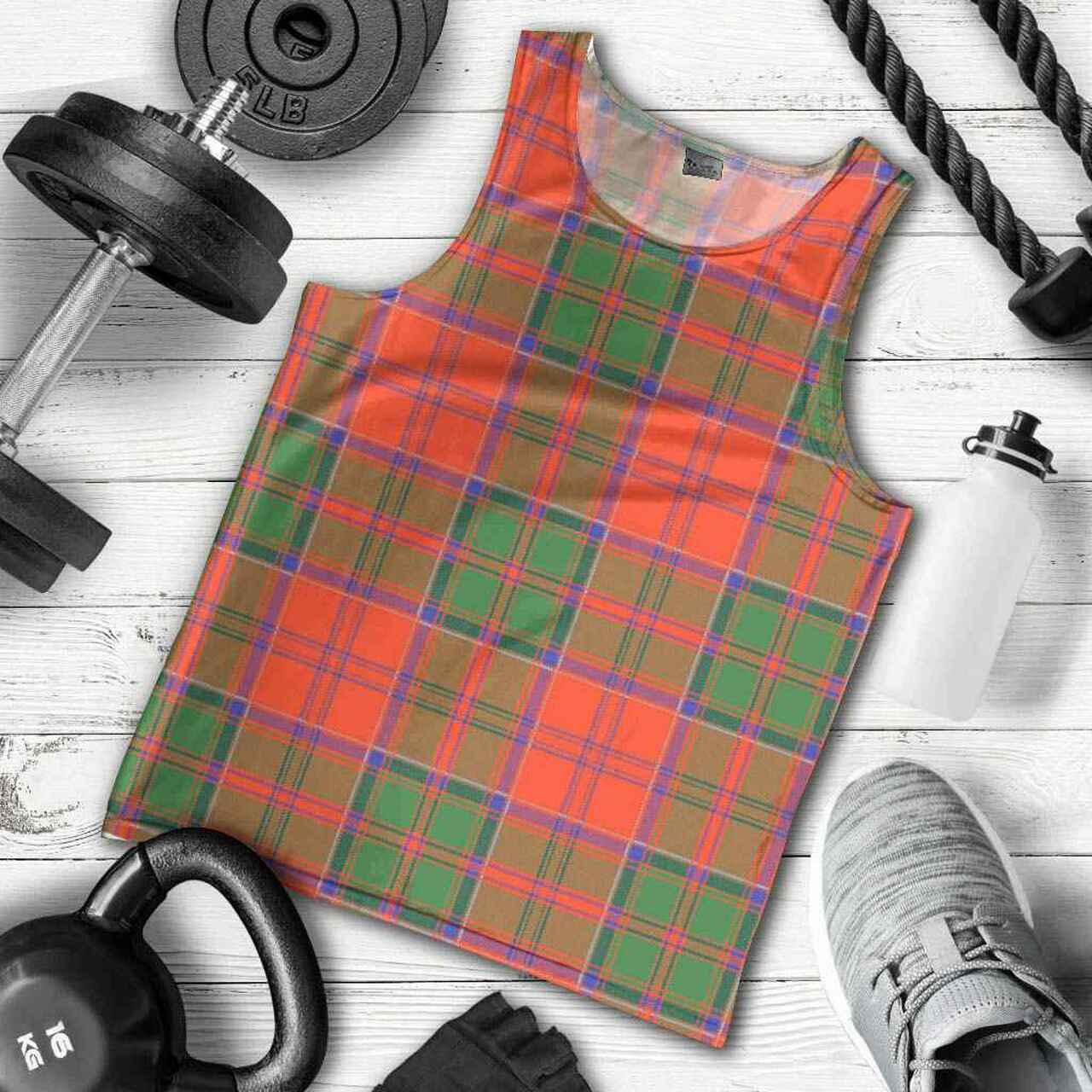 Grant Ancient Tartan Plaid Men Tank Top