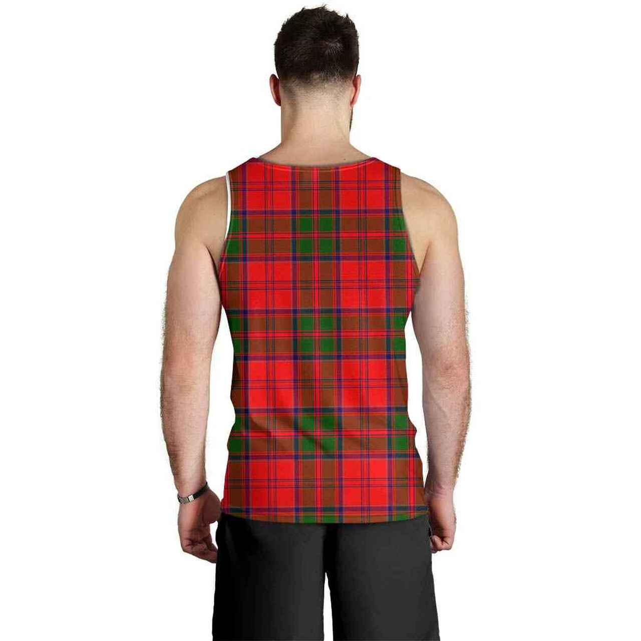 Grant Tartan Crest Men Tank Top