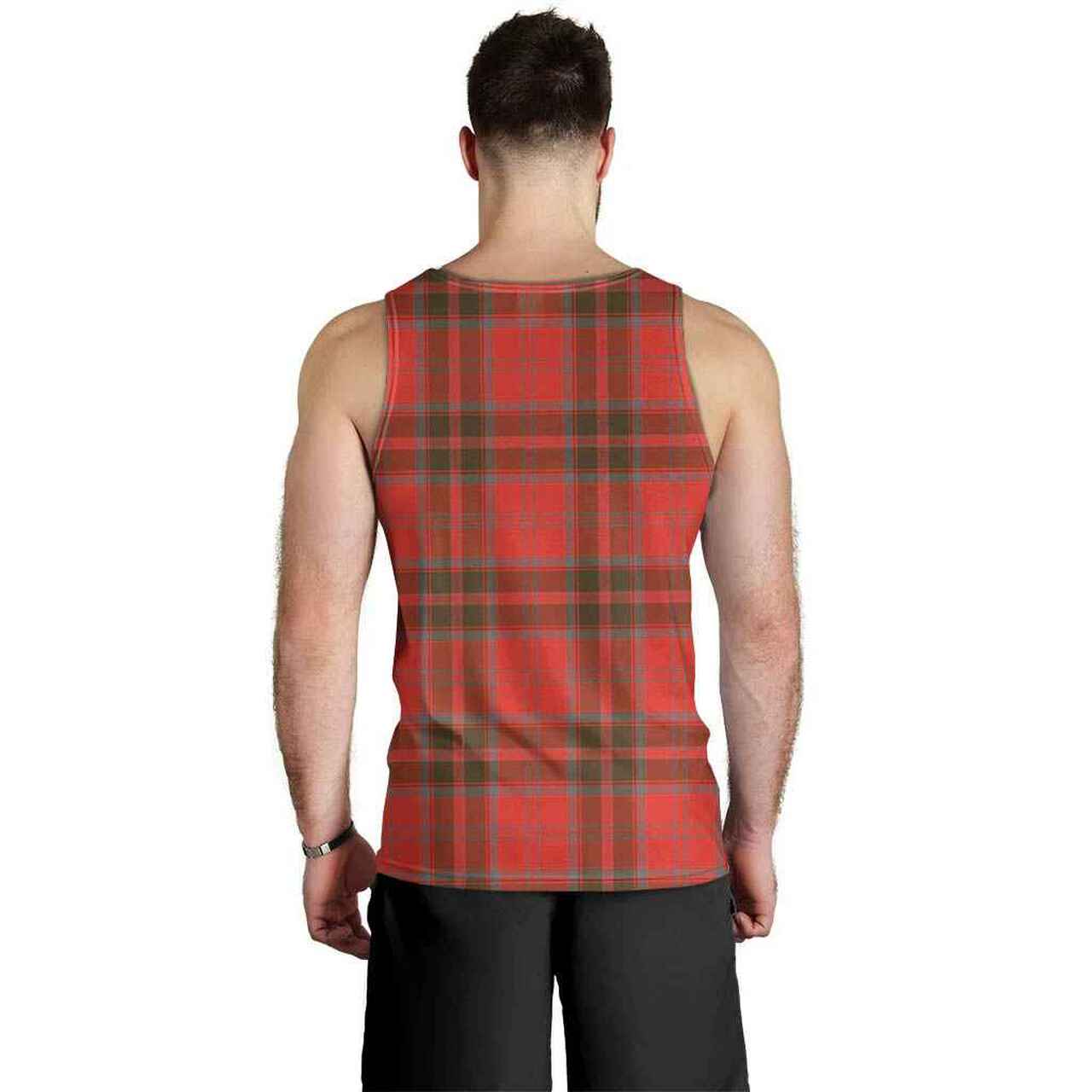 Grant Weathered Tartan Plaid Men Tank Top