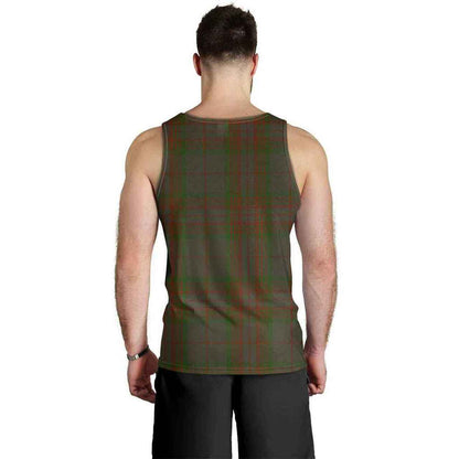 Gray Tartan Plaid Men Tank Top