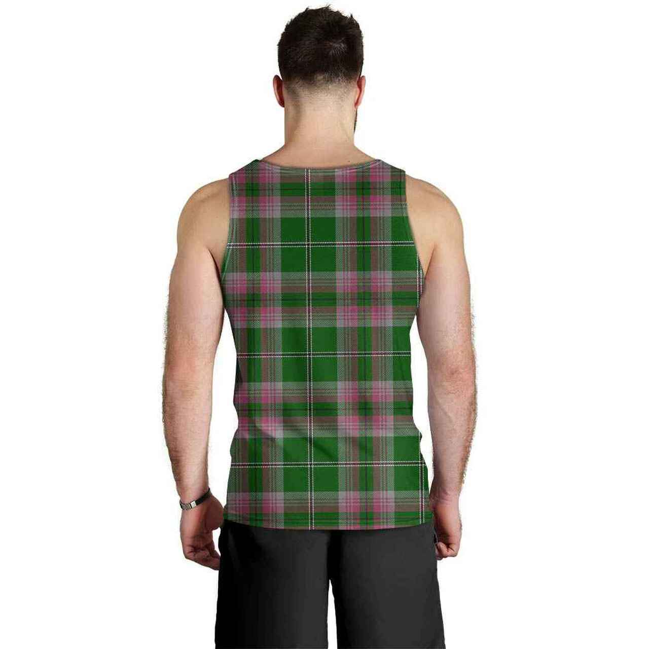 Gray Hunting Tartan Plaid Men Tank Top