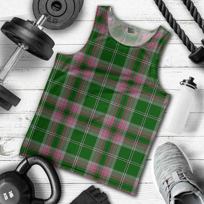 Gray Hunting Tartan Plaid Men Tank Top