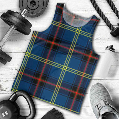 Grewar Tartan Plaid Men Tank Top