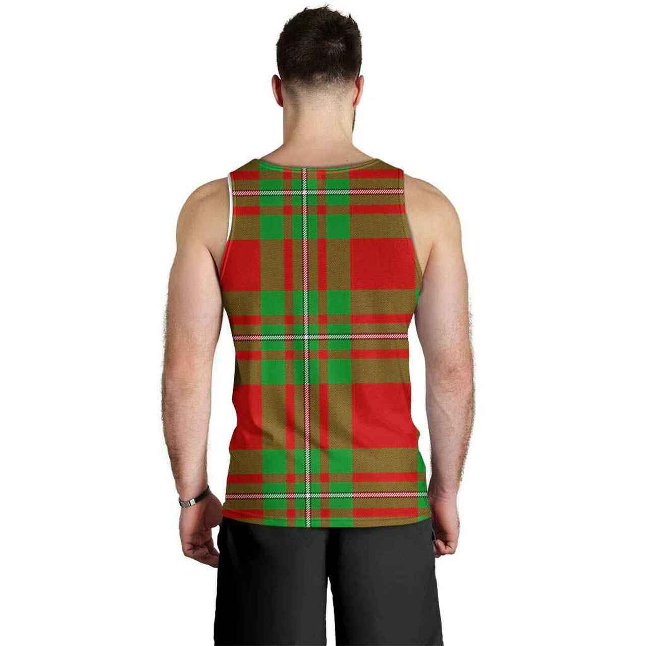 Grierson Tartan Crest Men Tank Top