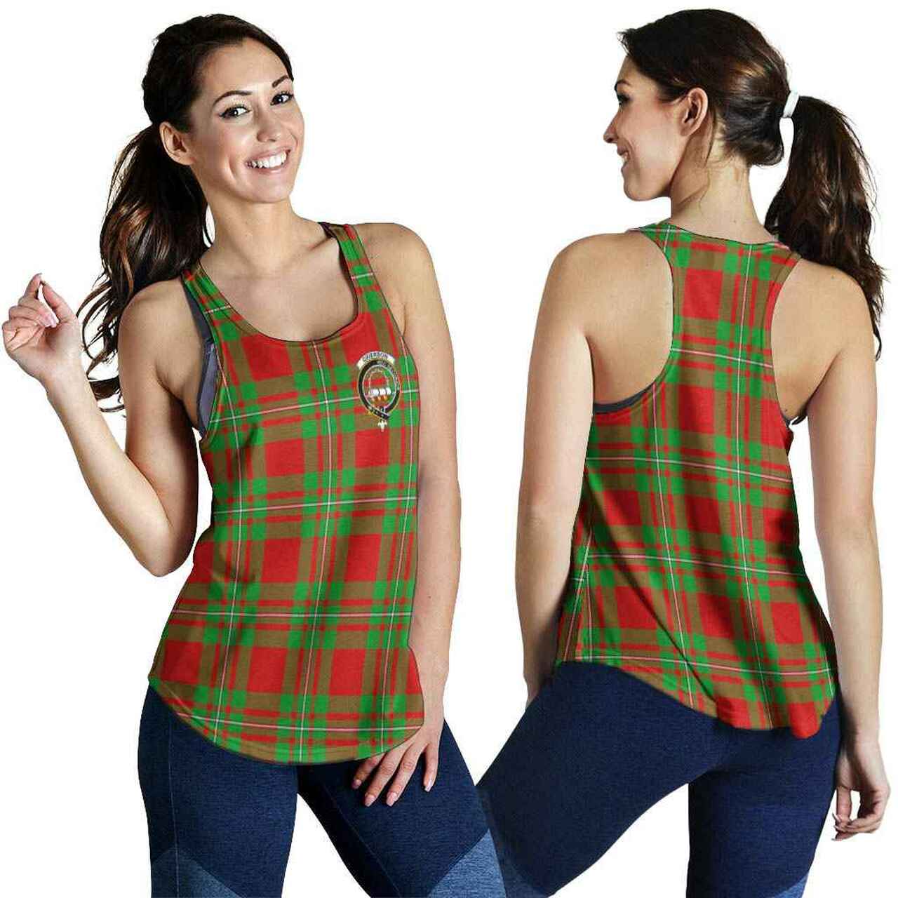 Grierson Tartan Crest Women Racerback Tank