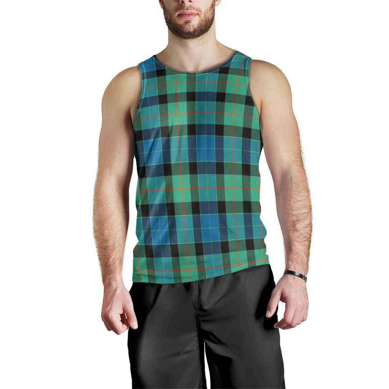 Gunn Ancient Tartan Plaid Men Tank Top