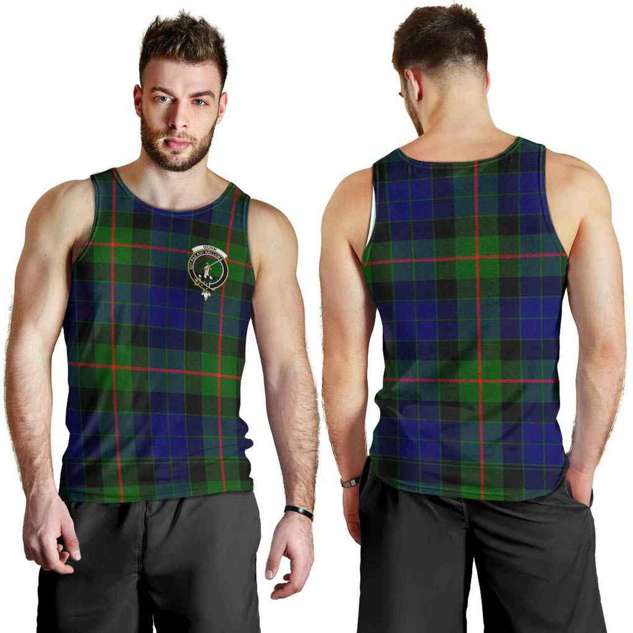 Gunn Tartan Crest Men Tank Top