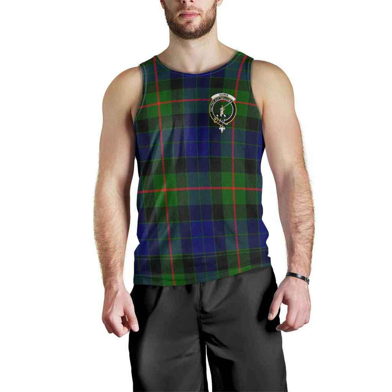 Gunn Tartan Crest Men Tank Top