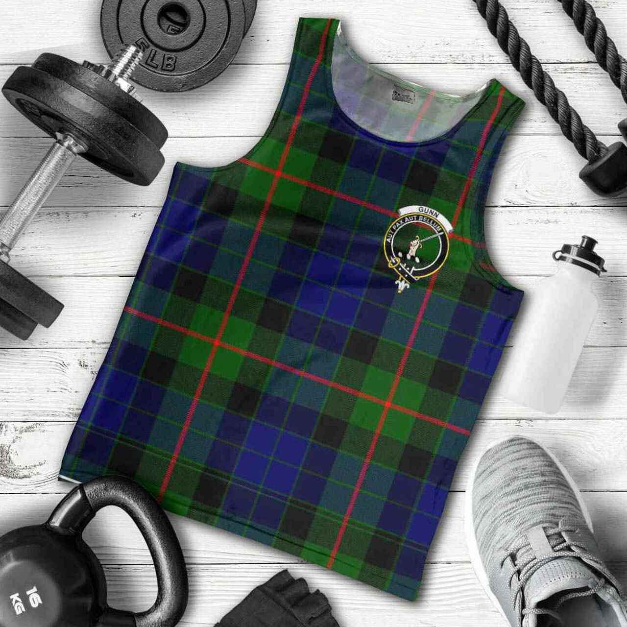 Gunn Tartan Crest Men Tank Top