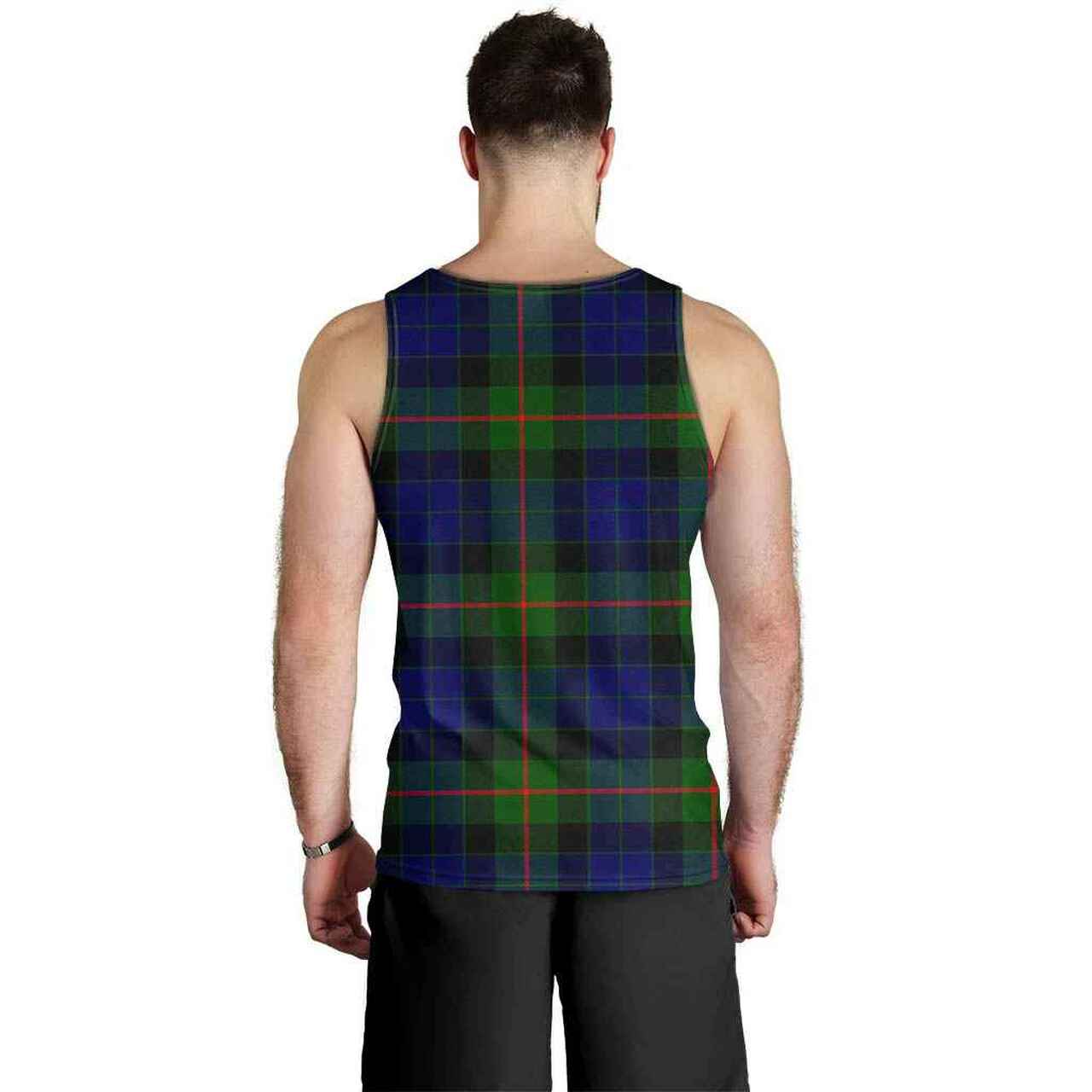 Gunn Modern Tartan Plaid Men Tank Top