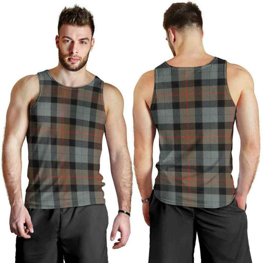 Gunn Weathered Tartan Plaid Men Tank Top