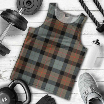 Gunn Weathered Tartan Plaid Men Tank Top