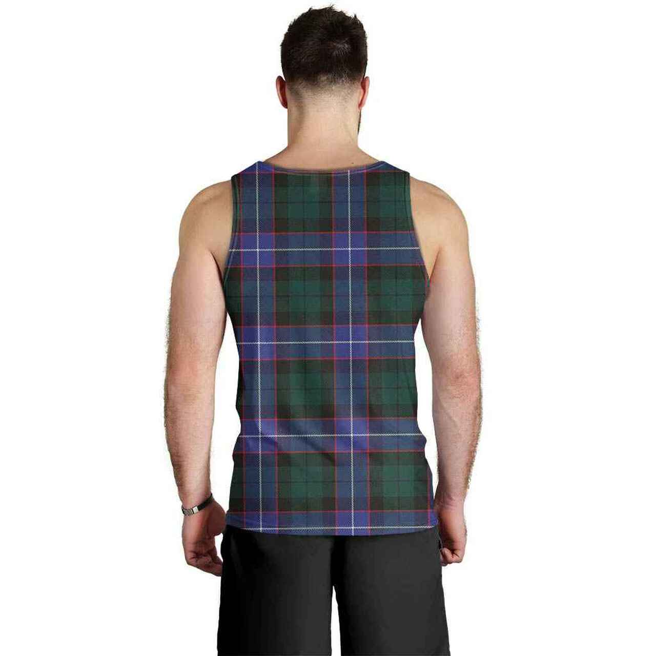 Guthrie Modern Tartan Plaid Men Tank Top