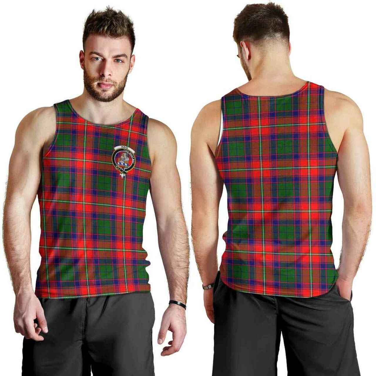 Haig Tartan Crest Men Tank Top