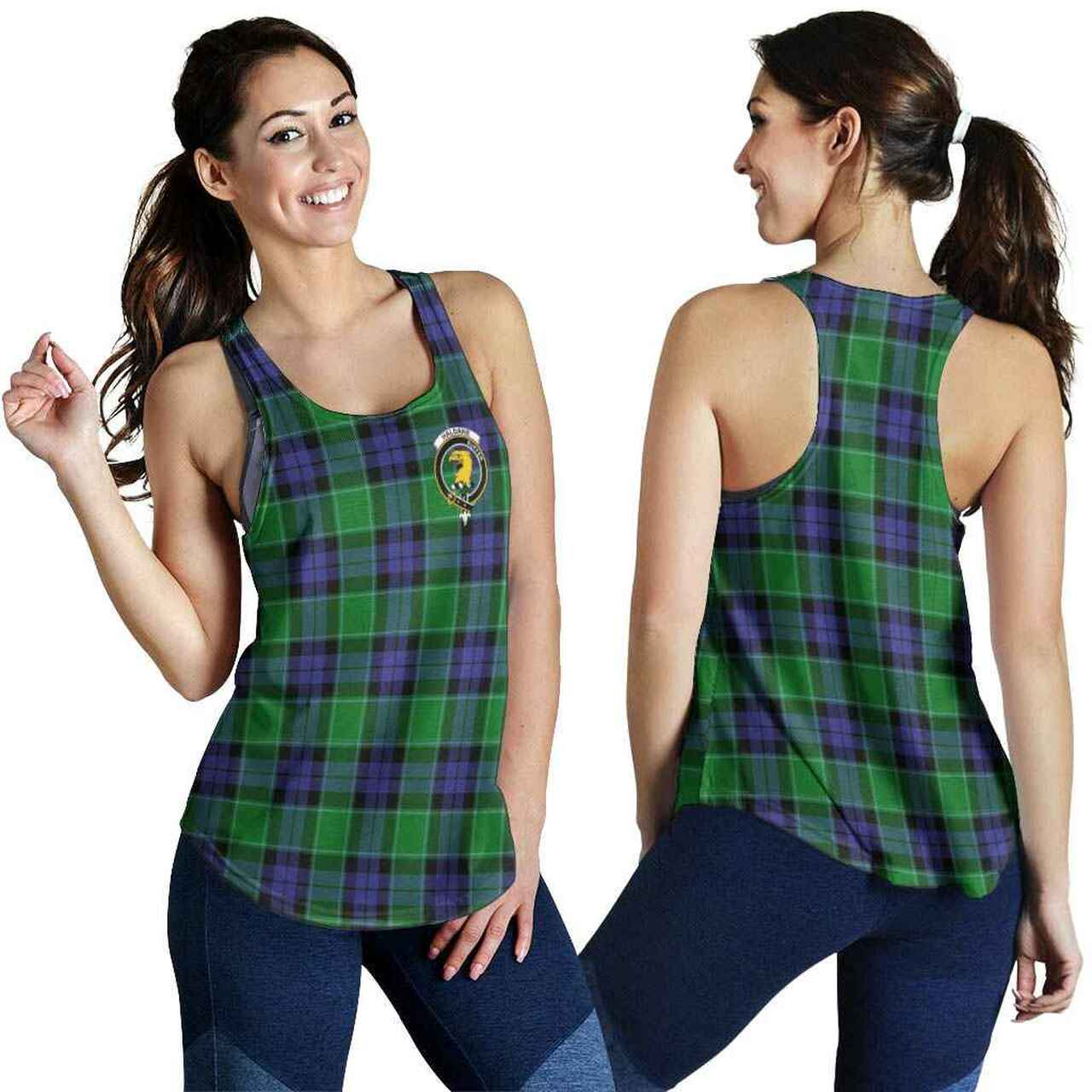 Haldane Tartan Crest Women Racerback Tank