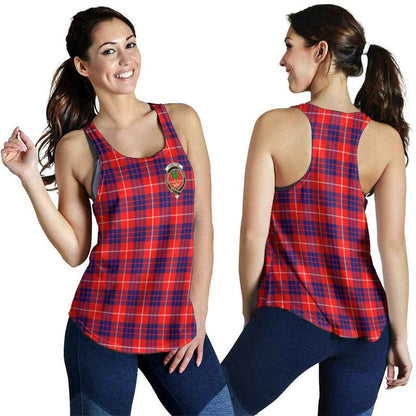 Hamilton Tartan Crest Women Racerback Tank