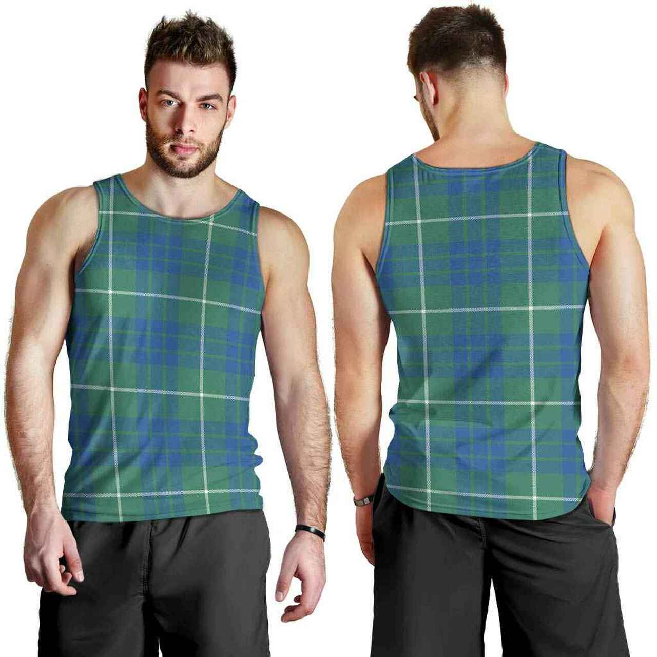 Hamilton Hunting Ancient Tartan Plaid Men Tank Top