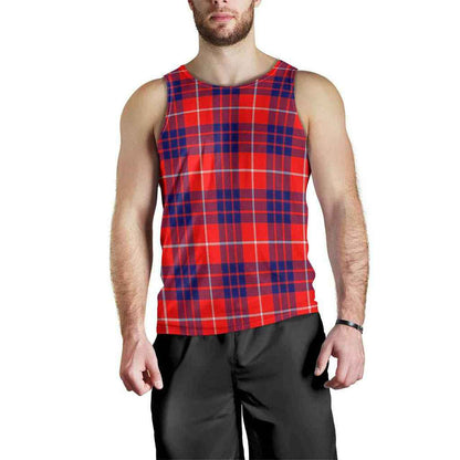 Hamilton Modern Tartan Plaid Men Tank Top