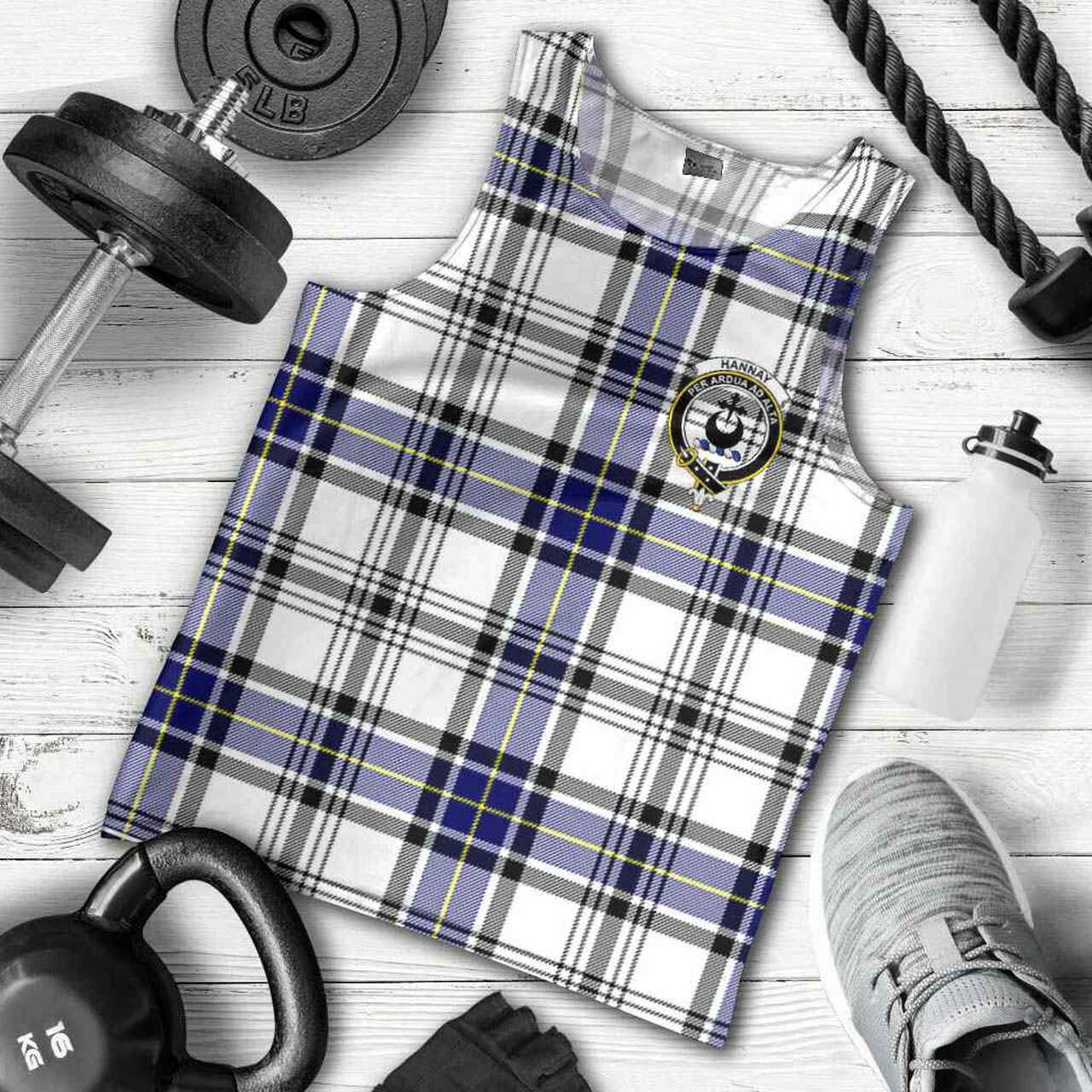 Hannay Tartan Crest Men Tank Top