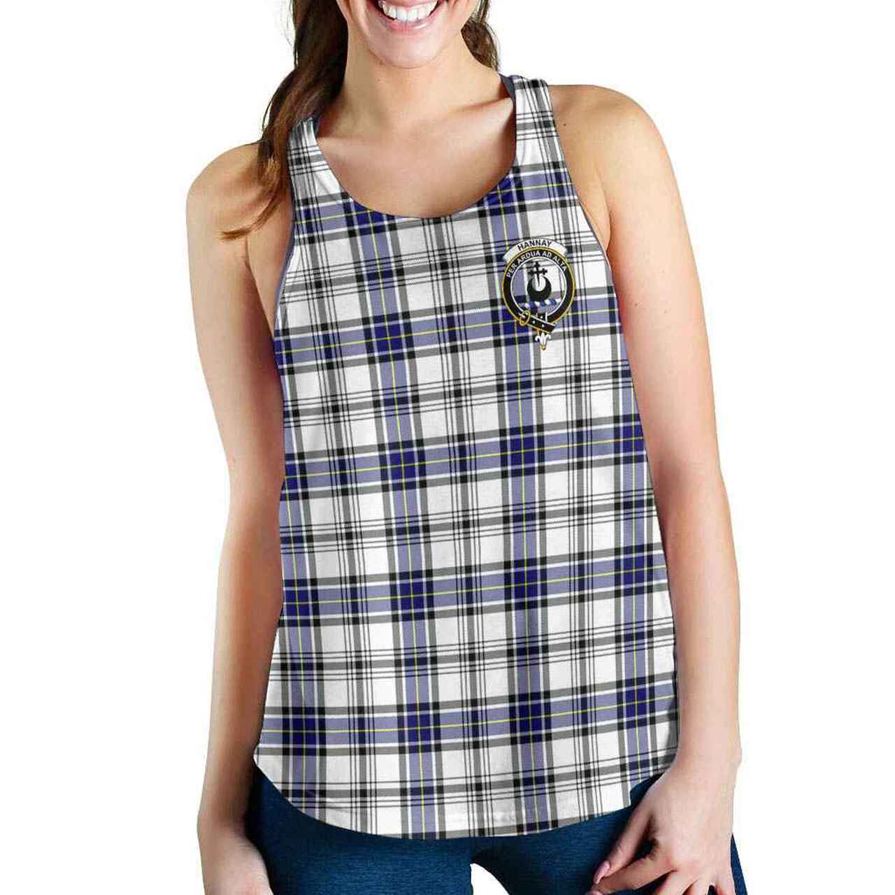 Hannay Tartan Crest Women Racerback Tank