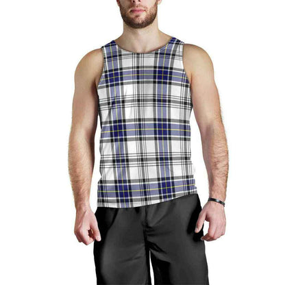 Hannay Modern Tartan Plaid Men Tank Top