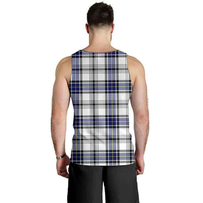 Hannay Modern Tartan Plaid Men Tank Top