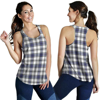 Hannay Modern Tartan Plaid Women Racerback Tank