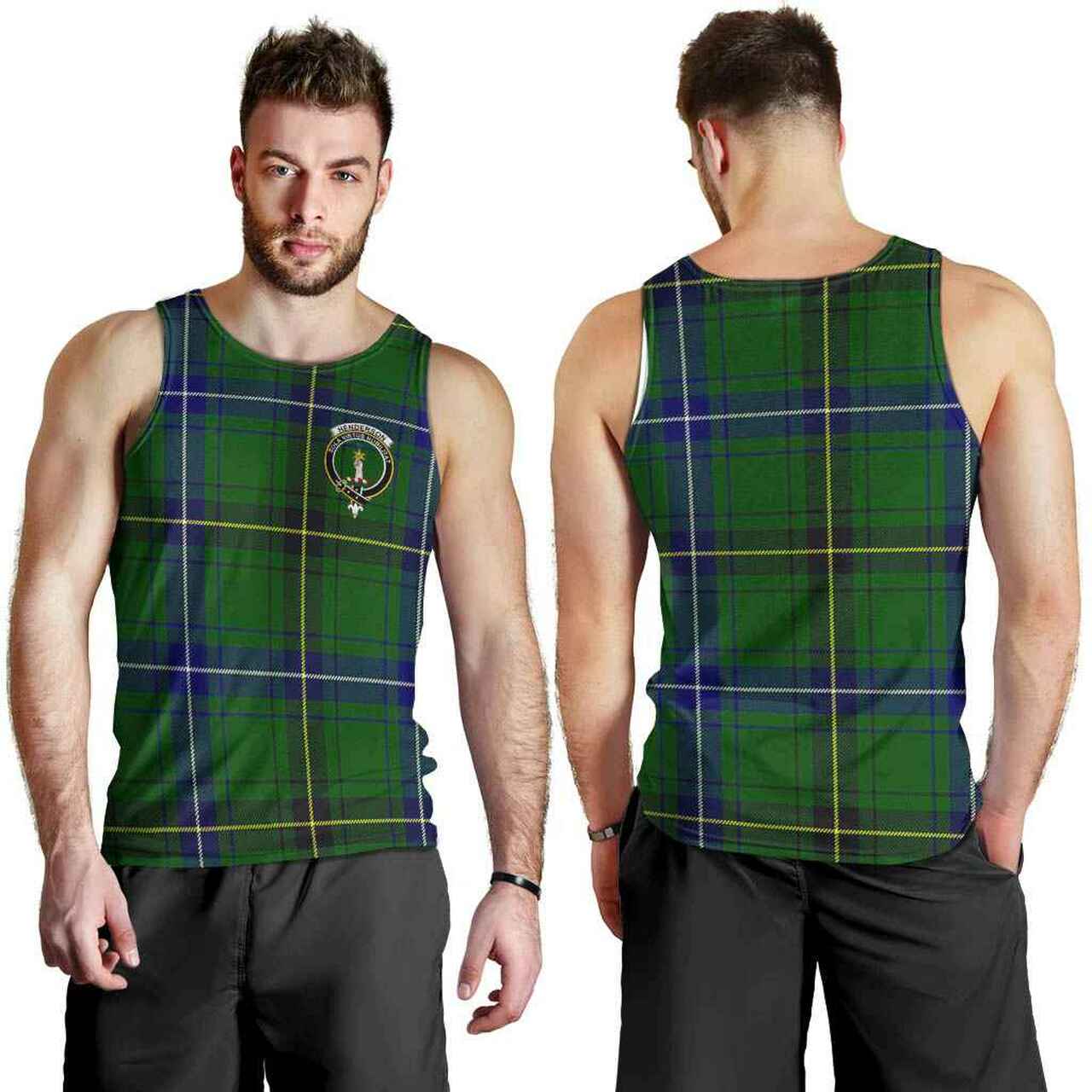 Henderson Tartan Crest Men Tank Top