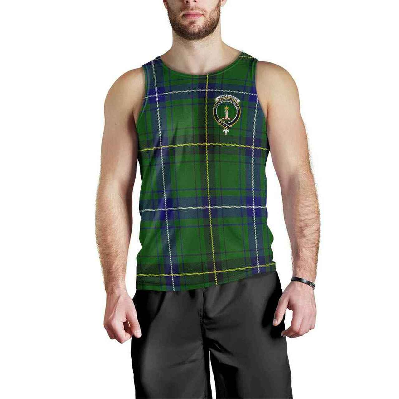 Henderson Tartan Crest Men Tank Top