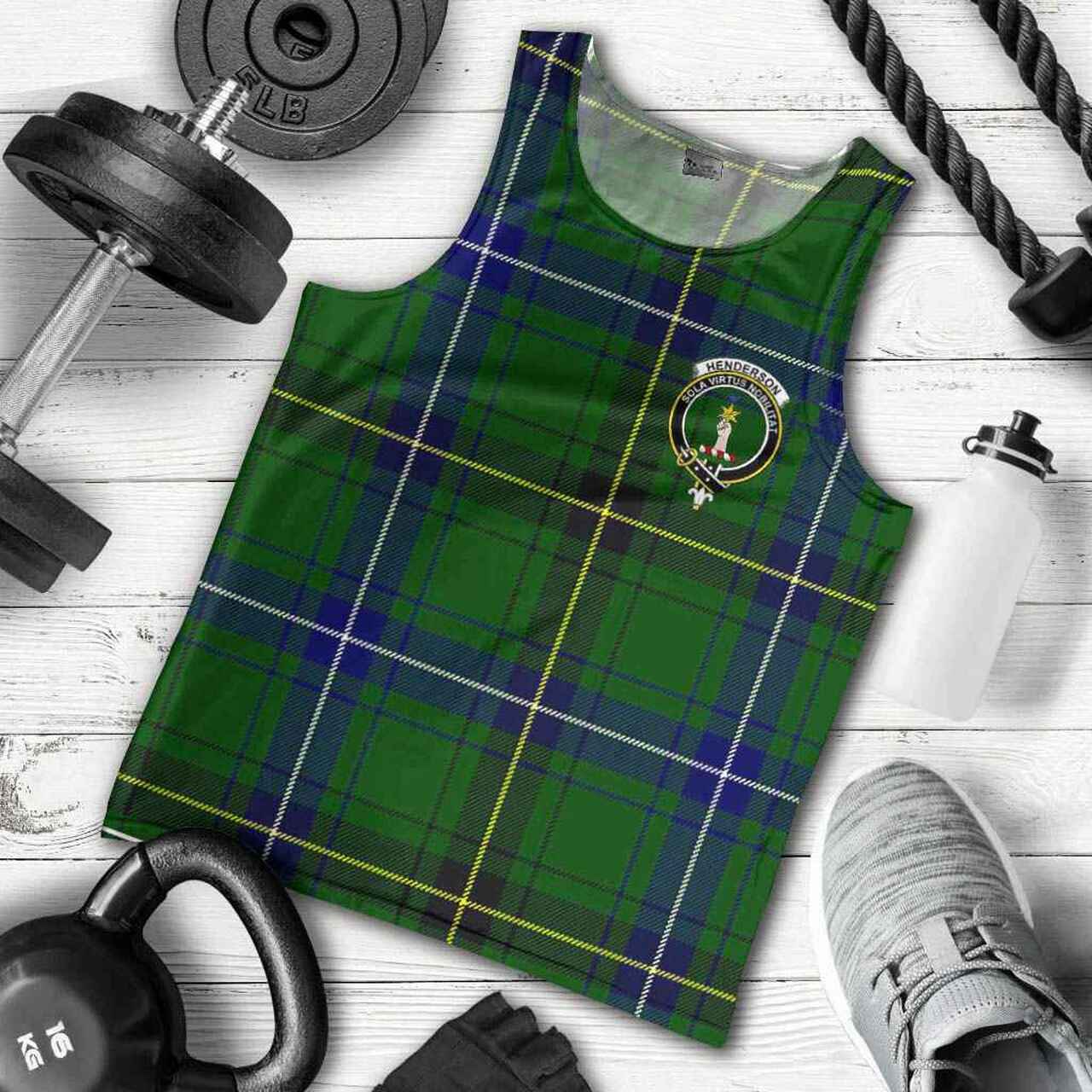 Henderson Tartan Crest Men Tank Top