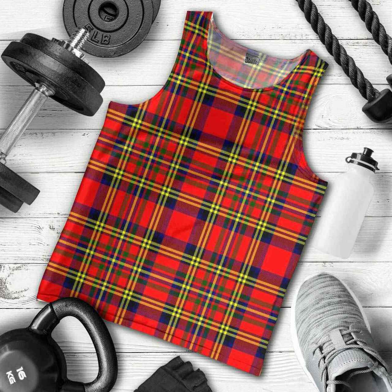 Hepburn Tartan Plaid Men Tank Top