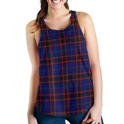 Home Modern Tartan Plaid Women Racerback Tank