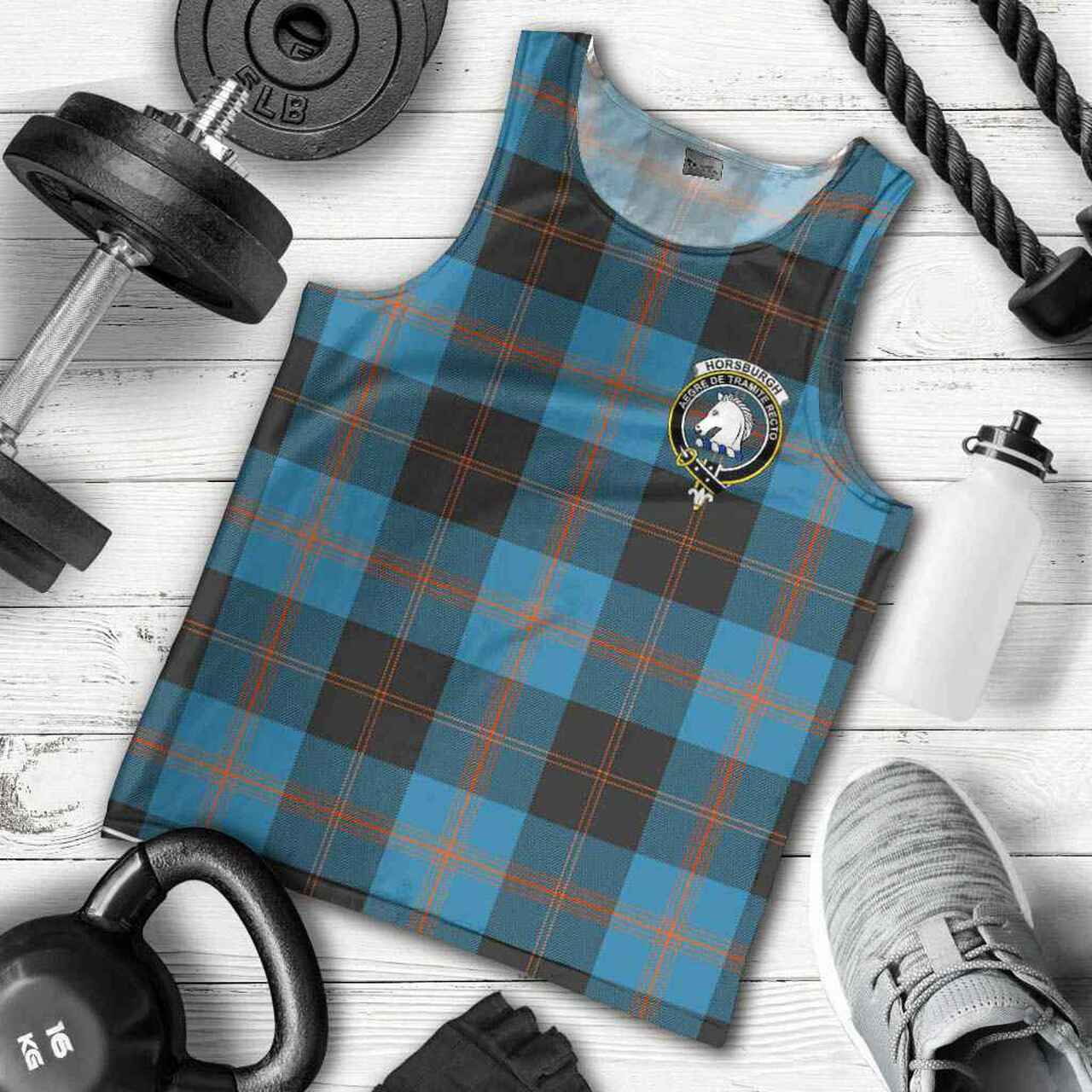 Horsburgh Tartan Crest Men Tank Top