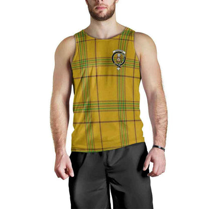 Houston Tartan Crest Men Tank Top