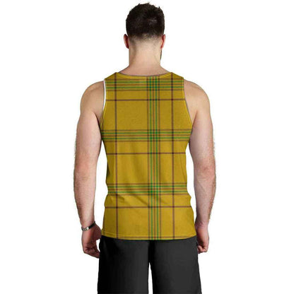 Houston Tartan Crest Men Tank Top