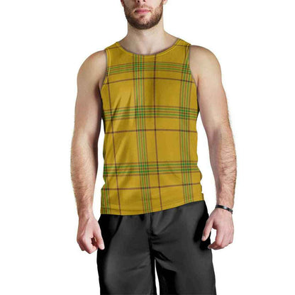 Houston Tartan Plaid Men Tank Top