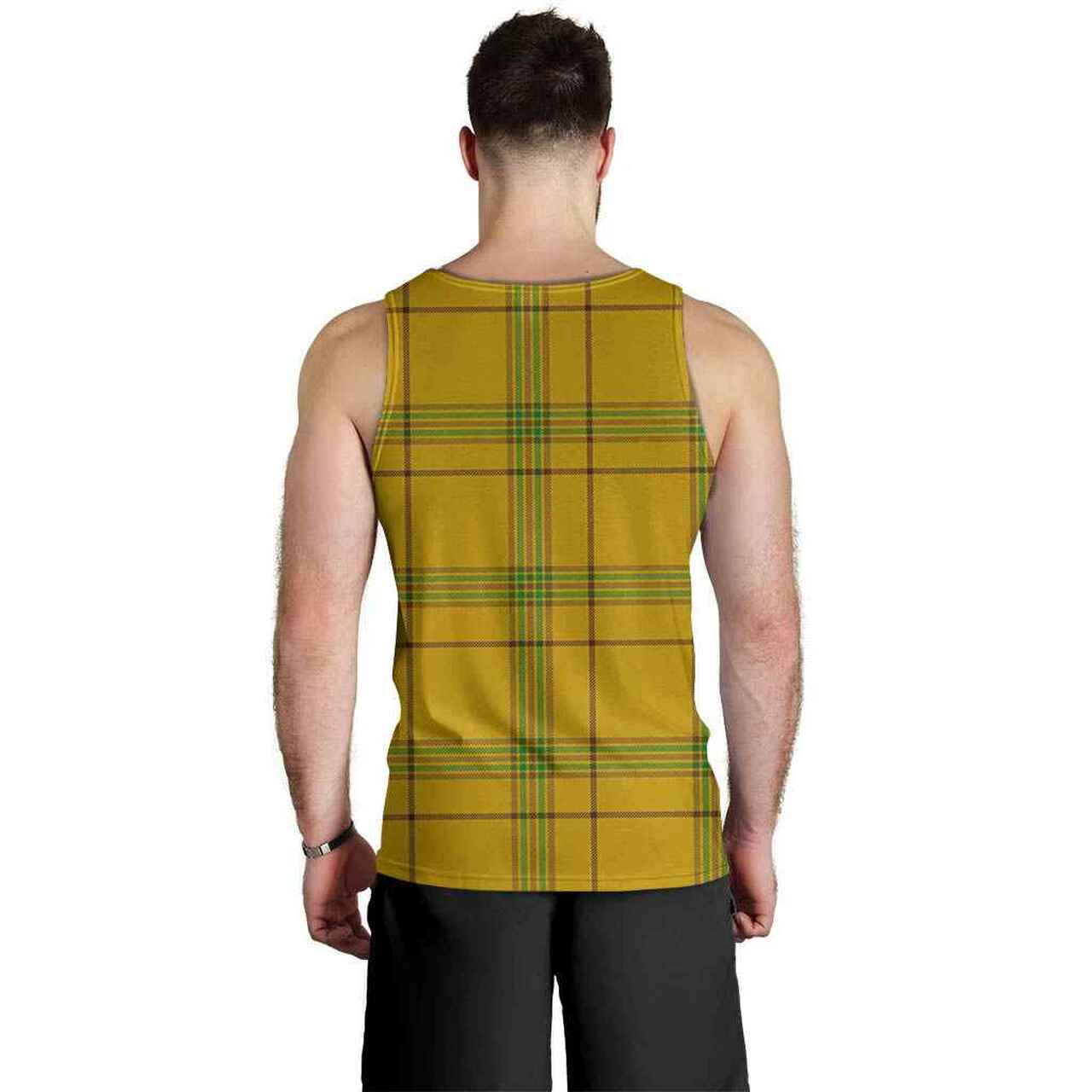 Houston Tartan Plaid Men Tank Top