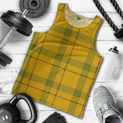 Houston Tartan Plaid Men Tank Top