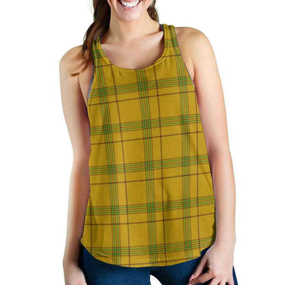 Houston Tartan Plaid Women Racerback Tank