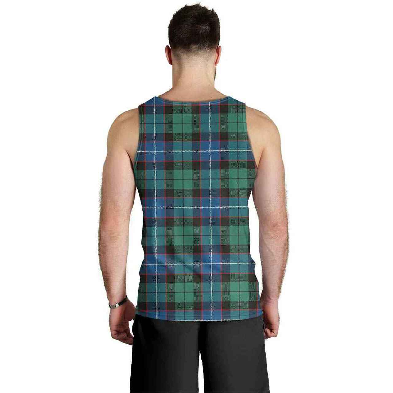 Hunter Ancient Tartan Plaid Men Tank Top