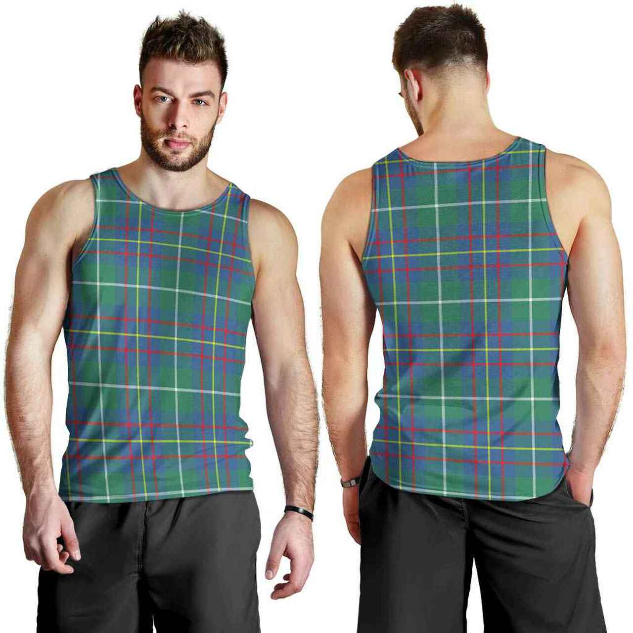 Inglis Ancient Tartan Plaid Men Tank Top