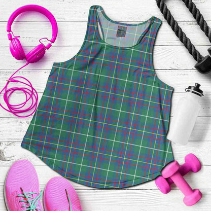 Inglis Ancient Tartan Plaid Women Racerback Tank