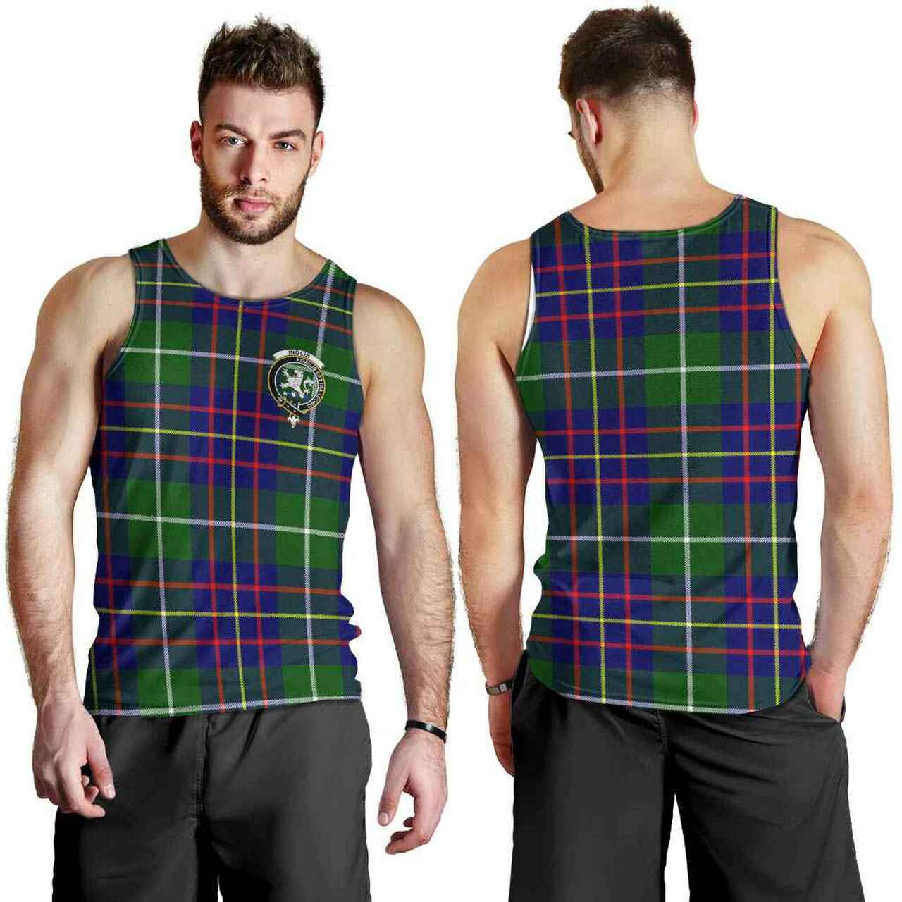 Inglis Tartan Crest Men Tank Top