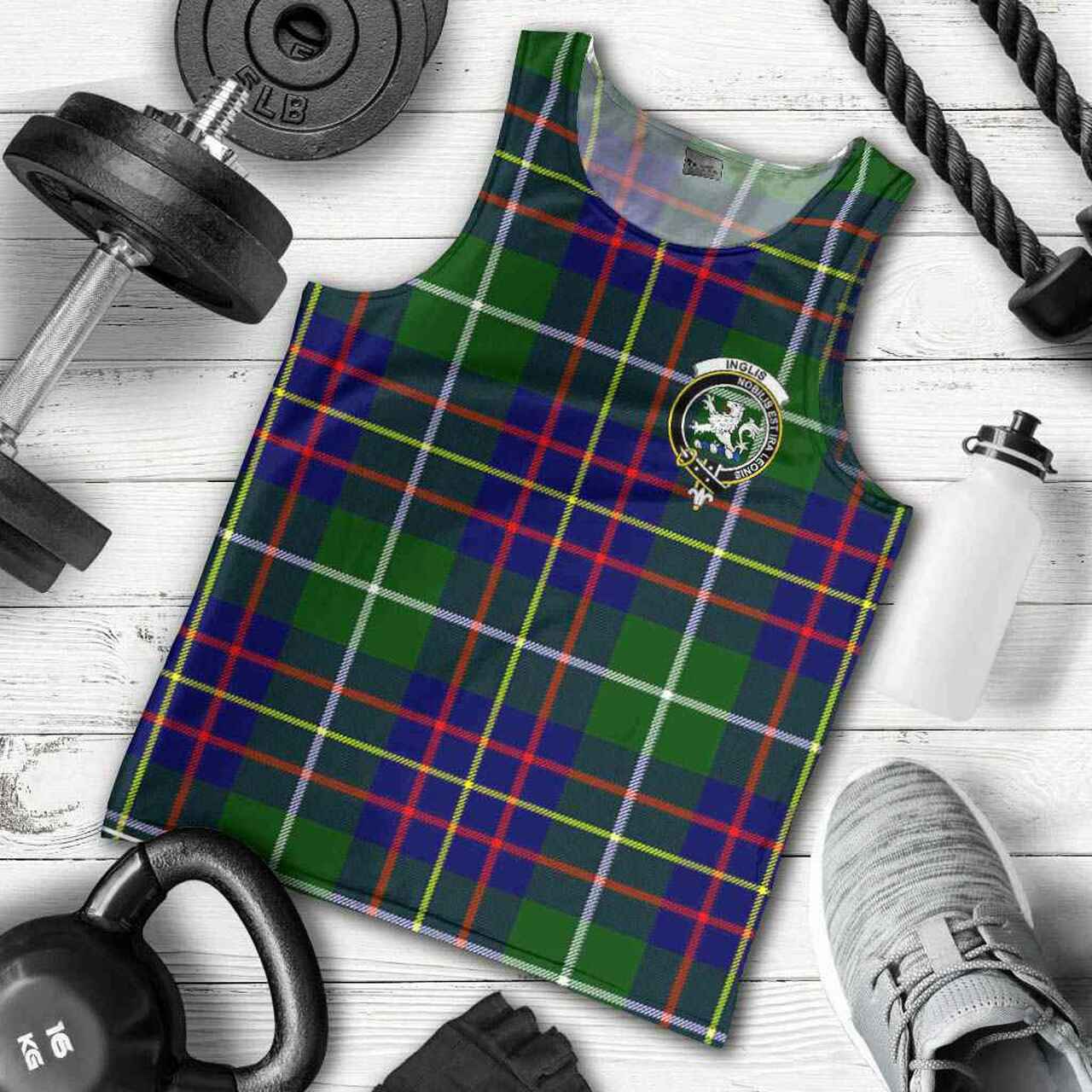 Inglis Tartan Crest Men Tank Top