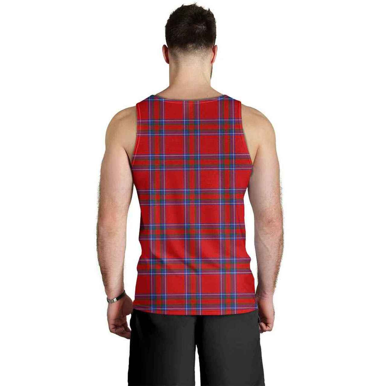 Inverness District Tartan Plaid Men Tank Top