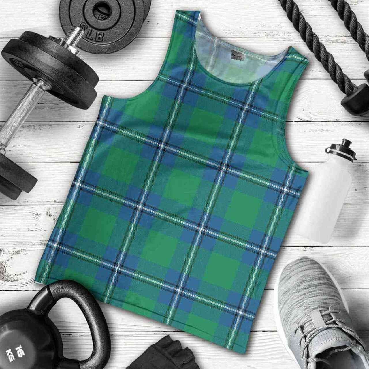 Irvine Ancient Tartan Plaid Men Tank Top