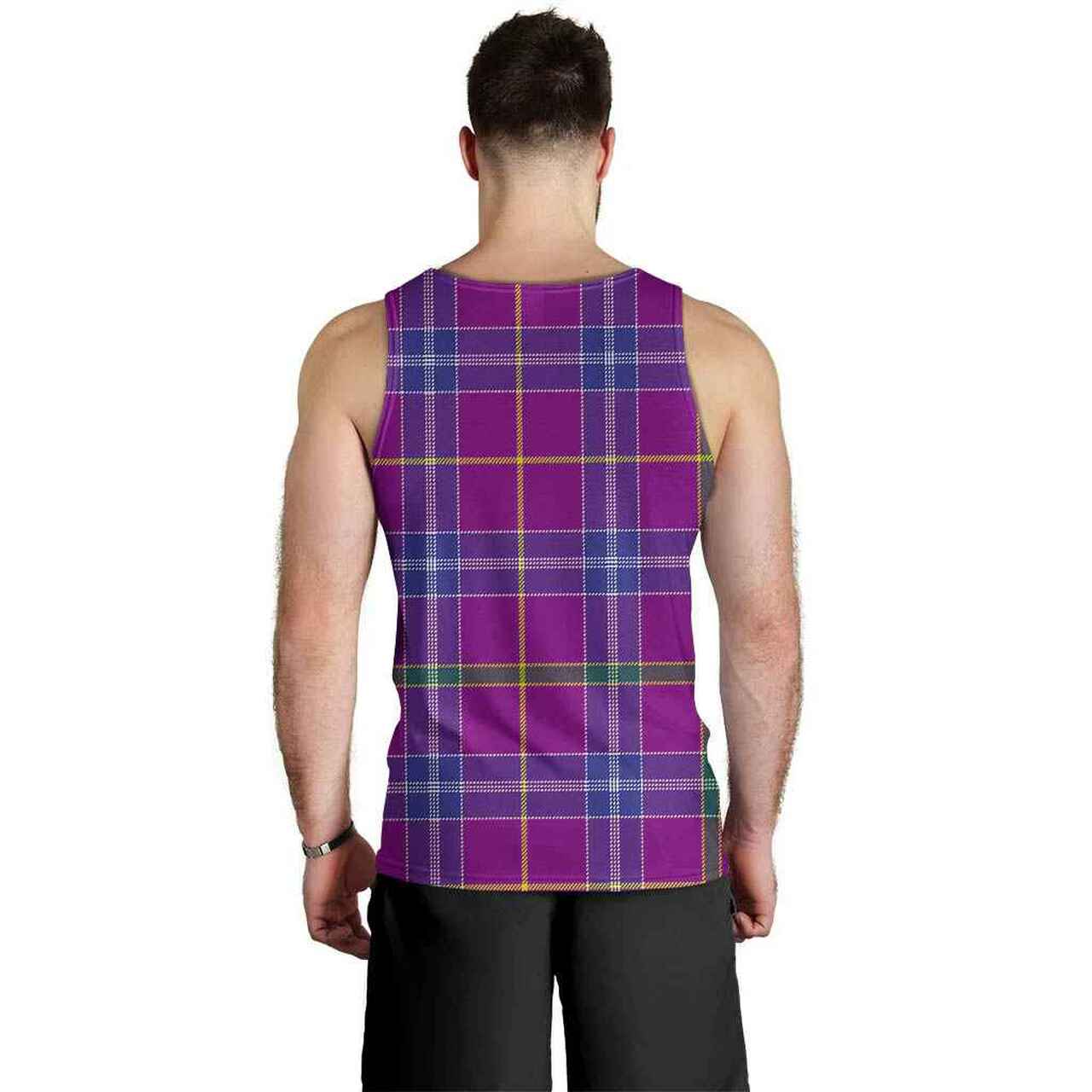 Jackson Tartan Plaid Men Tank Top